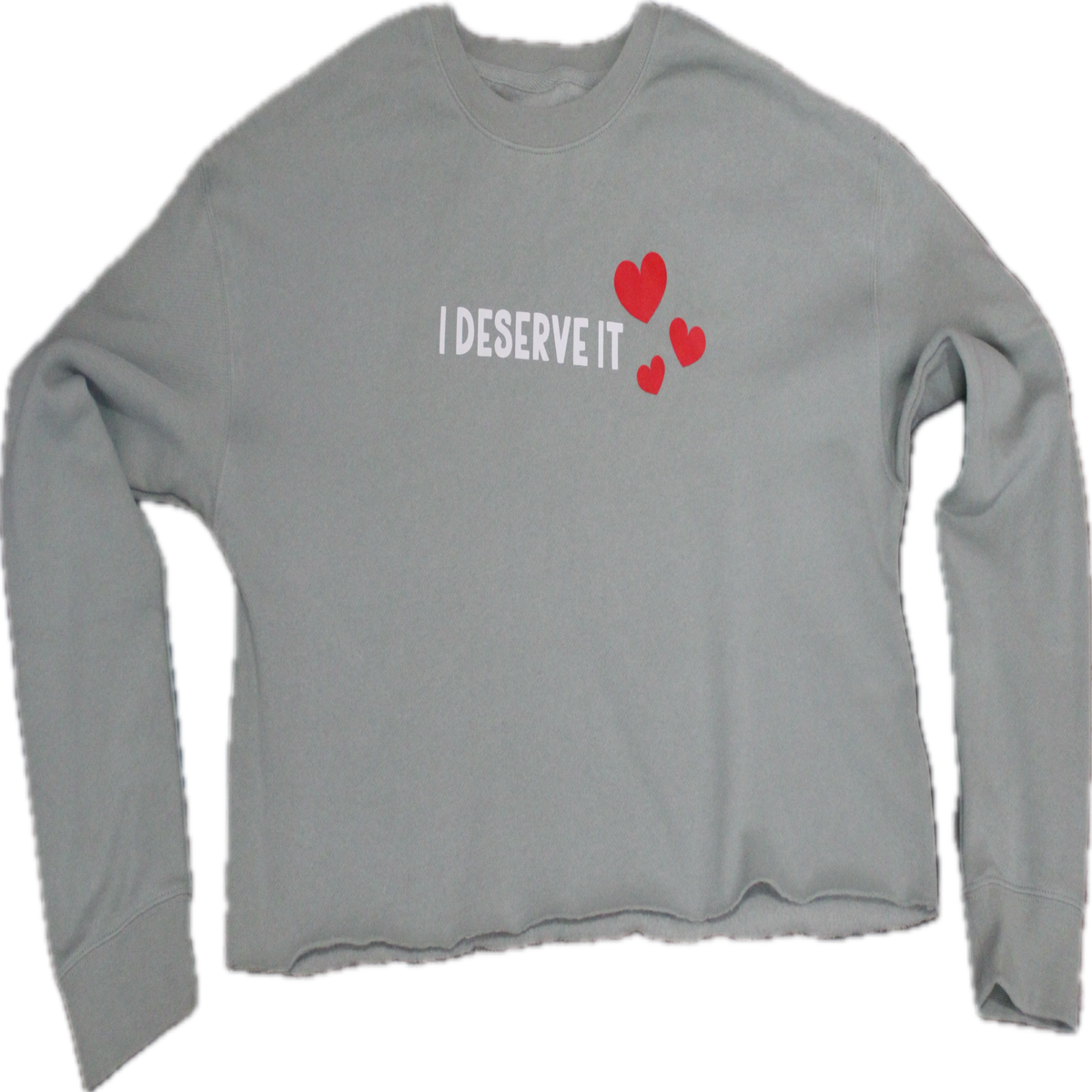 “Deserve It” Cropped Sweatshirt